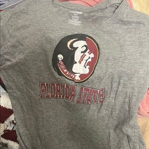 Florida State Graphic Tee - Gray with Garnet Logo Women’s Small